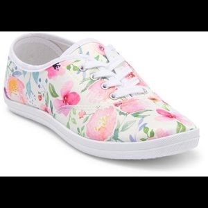 New! Diva Lounge Silky Marsden Floral Sneakers